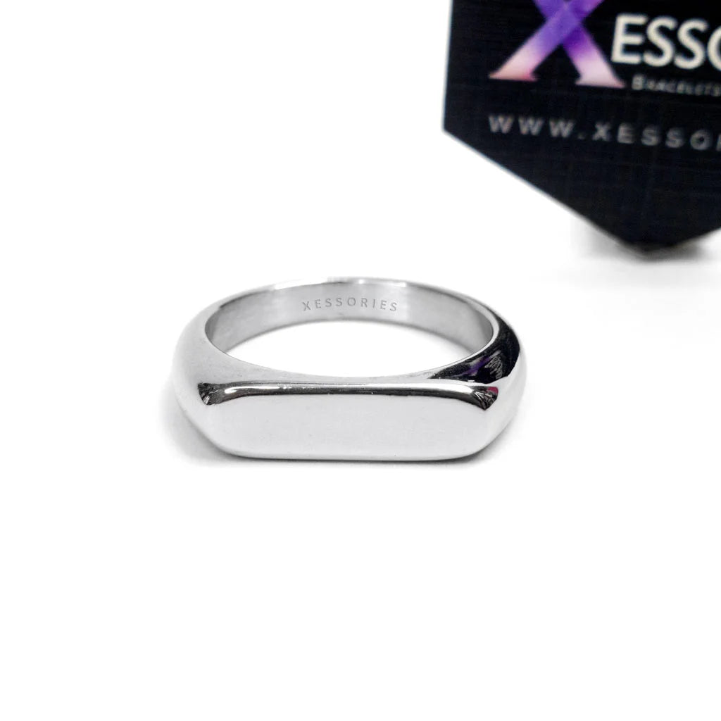 Slim Bar Signet Ring